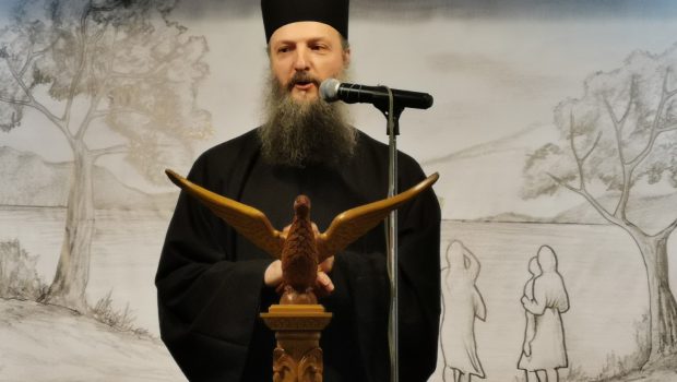 Ο πατέρας Γερβάσιος Σιμωνοπετρίτης στην Κατακόμβη