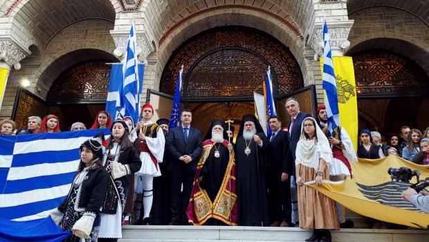 Περιφορά και Αρχιερατικός Εσπερινός στον Πανηγυρίζοντα Ι. Ν. Ευαγγελισμού