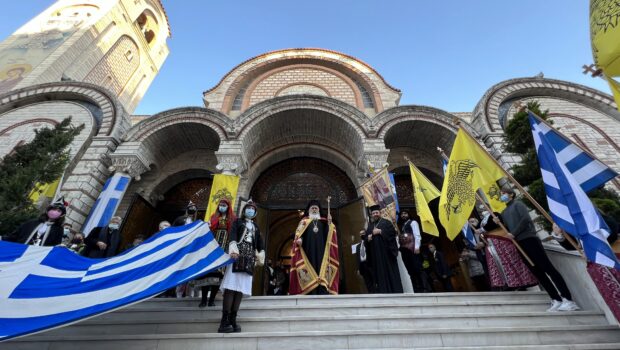 Περιφορά Ιεράς Εικόνος και Πανηγυρικός Αρχιερατικός Εσπερινός του Ευαγγελισμού